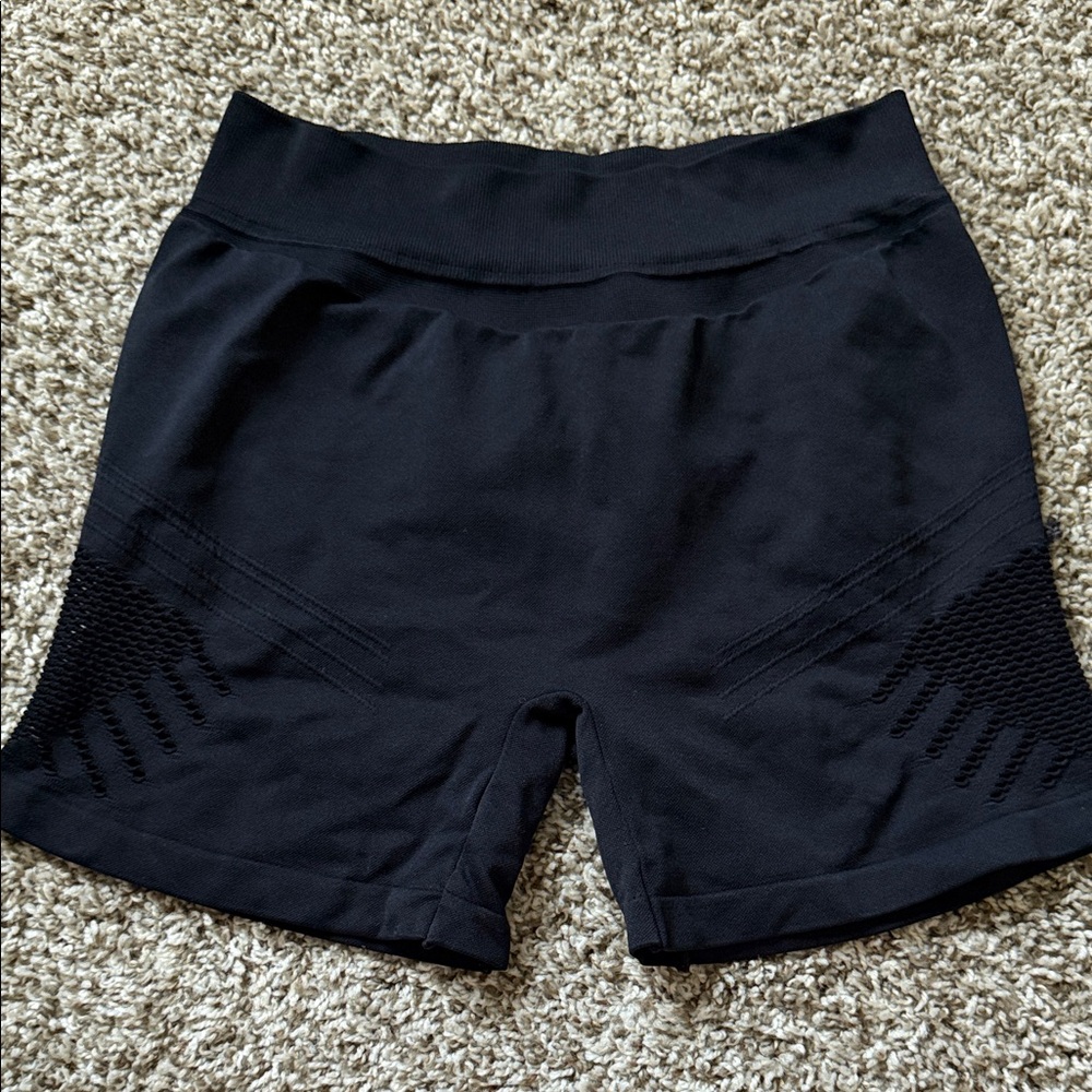 Fox Black Men’s Bike Shorts with Textured Side Panels